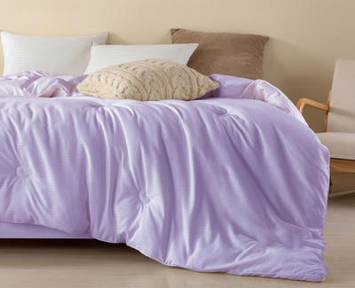 素影纯棉夏被-紫