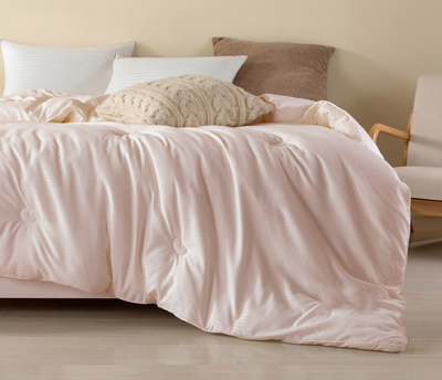 素影纯棉夏被-粉